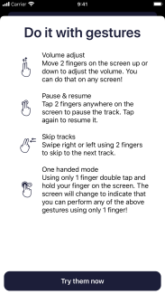 Tunedeck - Gestures